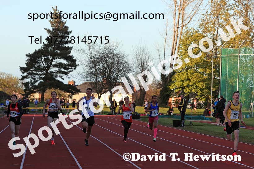 150 metres, 2024 NEGP 1, Monkton Stadium, Jarrow. Photo: David T. Hewitson/Sports for All Pics